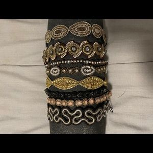 Pink pewter headbands